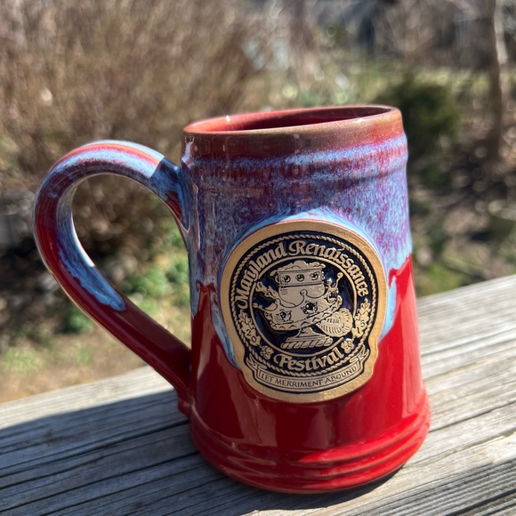 2015 Maryland Renaissance Festival Mug Handmade In USA Grey Fox Pottery Ceramic - Picture 16 of 16